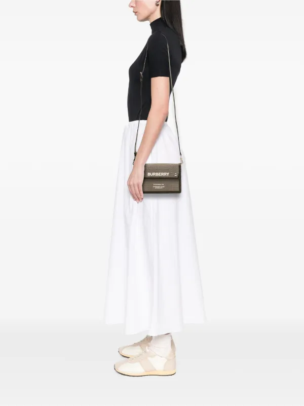 Burberry Pre-Owned 2016-2025 Canvas Horseferry Note Crossbody Bag