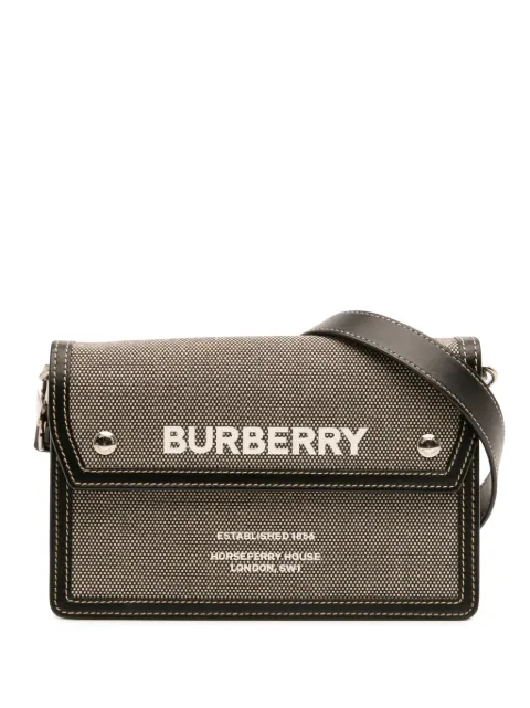 Burberry Pre-Owned 2016-2025 Canvas Horseferry Note crossbody bag