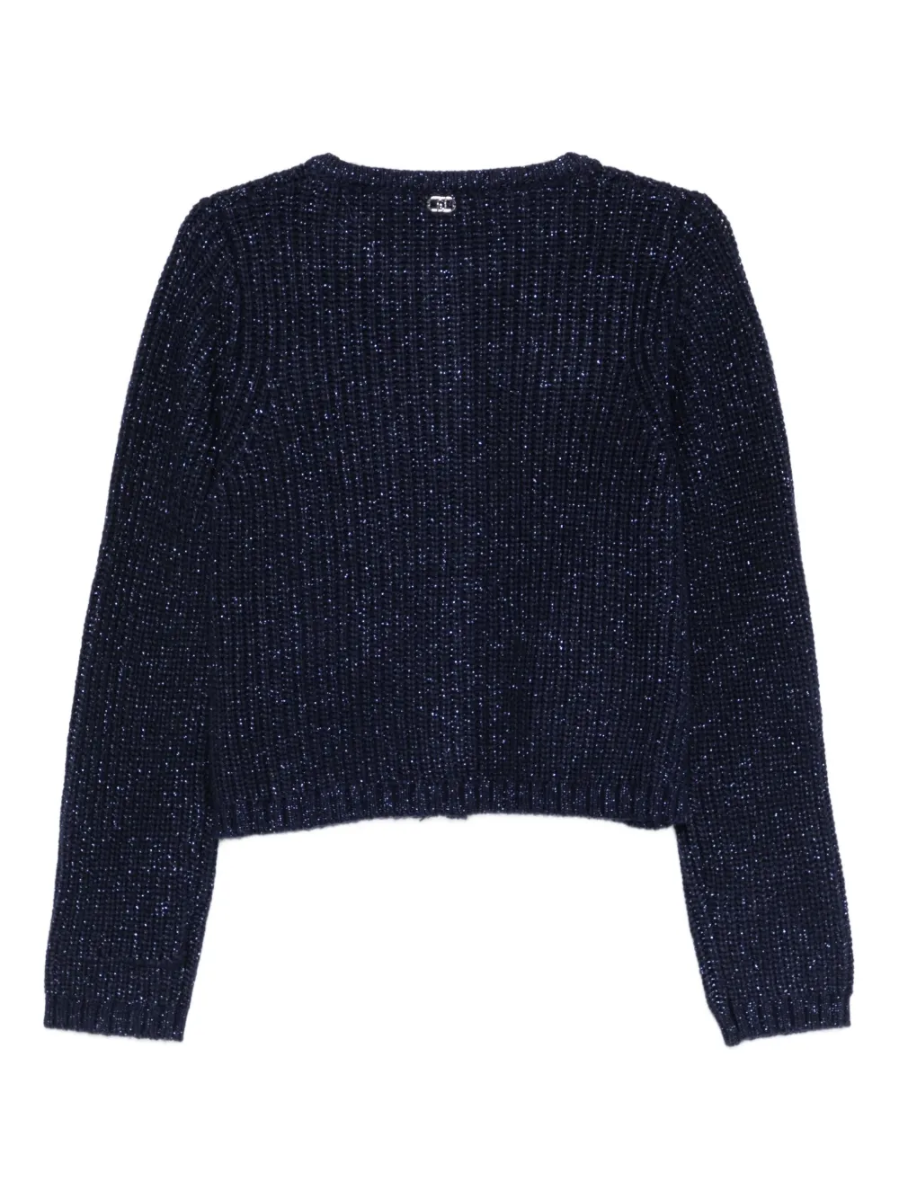 Liu •jo Button-up Cardigan In Blue