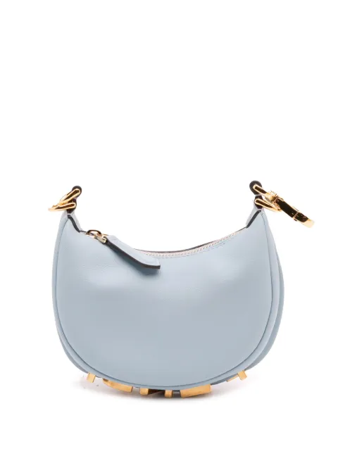 Fendi Pre-Owned شنطة هلالية 'فنديغرافي' جلد صغيرة 2010-2025