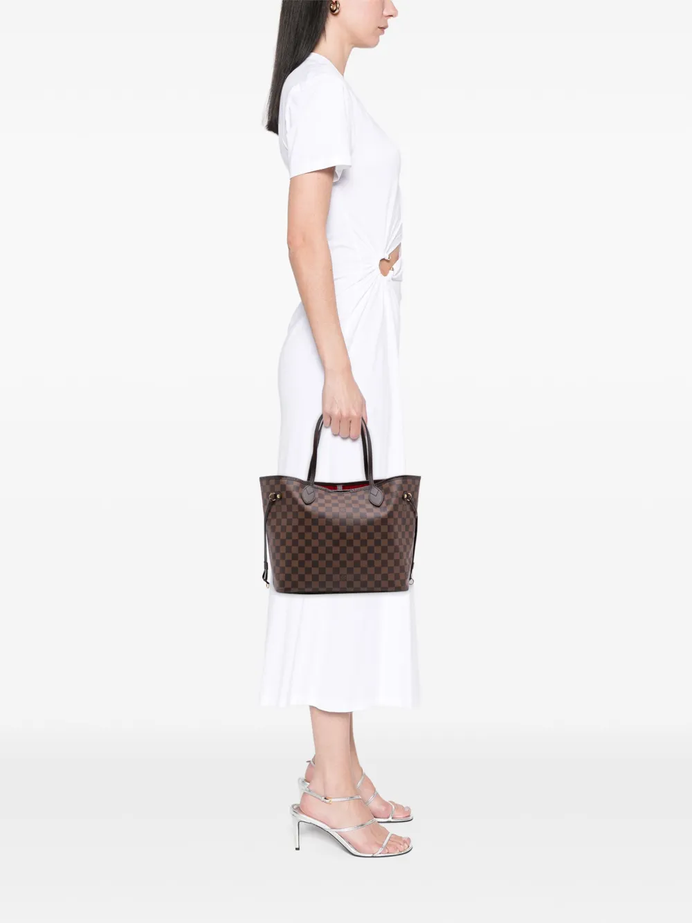 Louis Vuitton Pre-Owned 2015 Damier Ebene Neverfull MM tote bag | Pre-Owned | Image 2