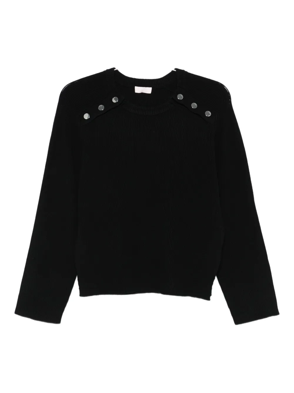 Liu •jo Liu Jo White Sweaters Black In Black