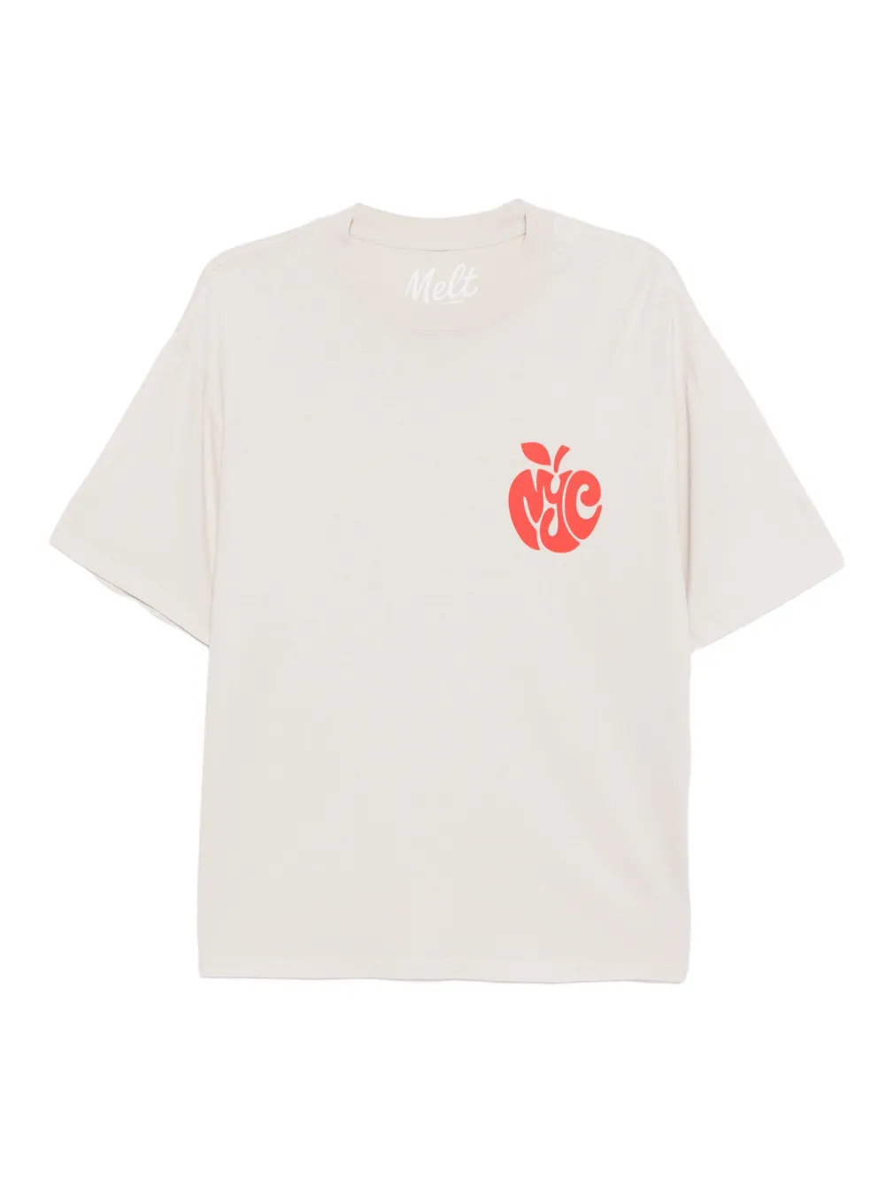 Melt graphic-print T-shirt | Neutrals | Image 1