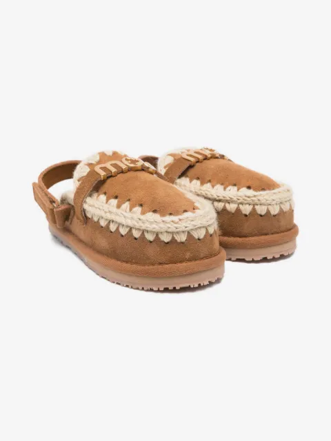 Mou Kids suede slippers