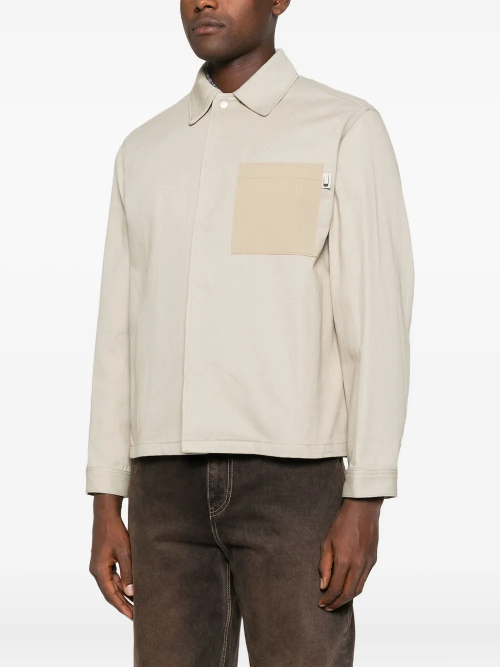 Carrer Katoenen shirtjack Beige