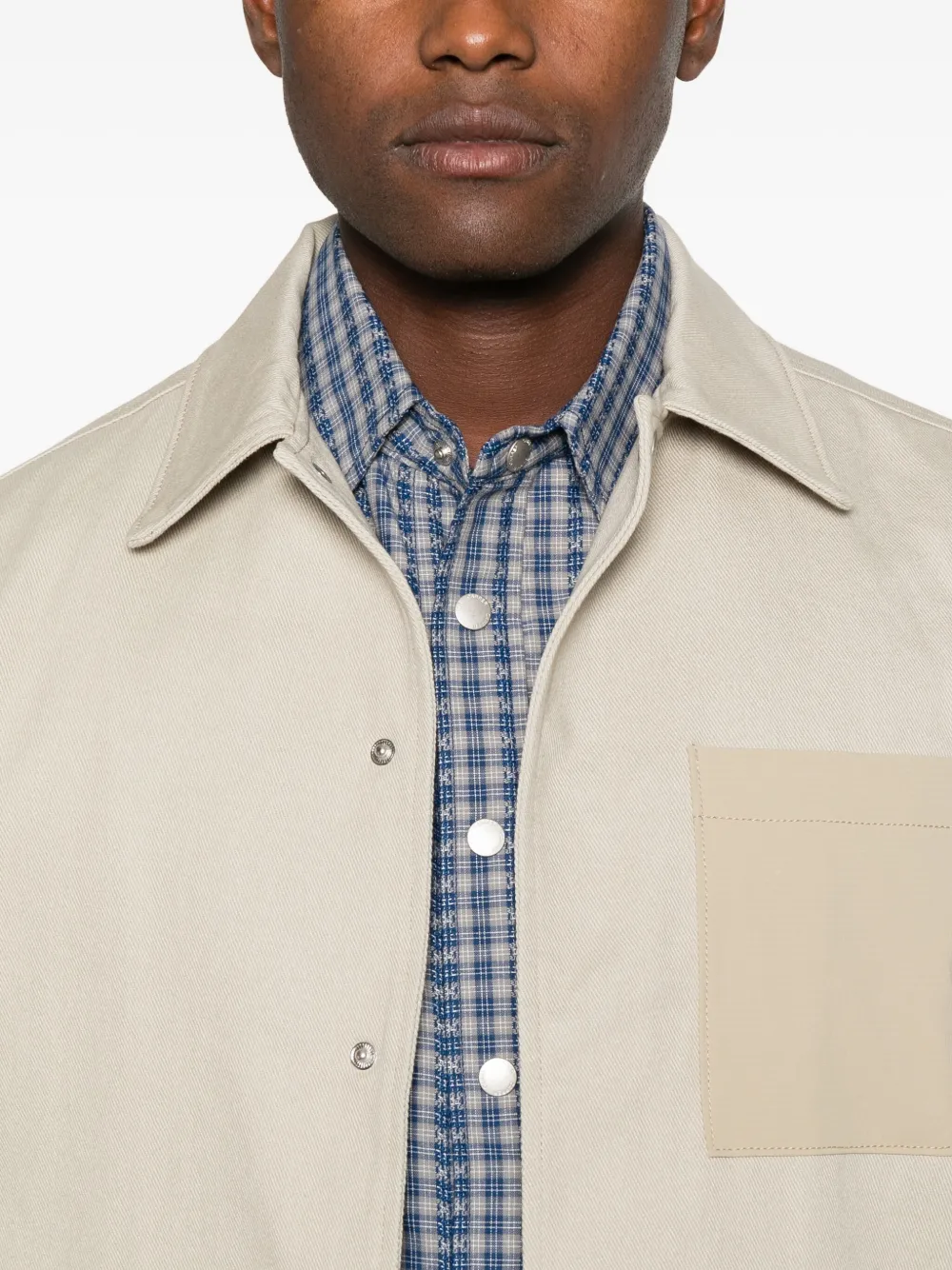 Carrer Katoenen shirtjack Beige