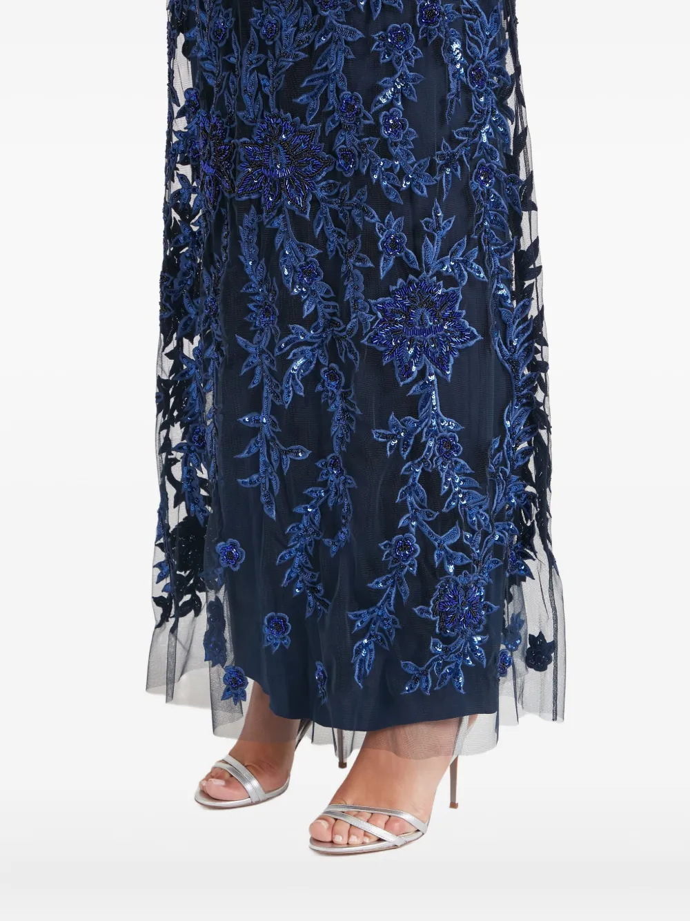 Temperley London Genevieve avondjurk Blauw