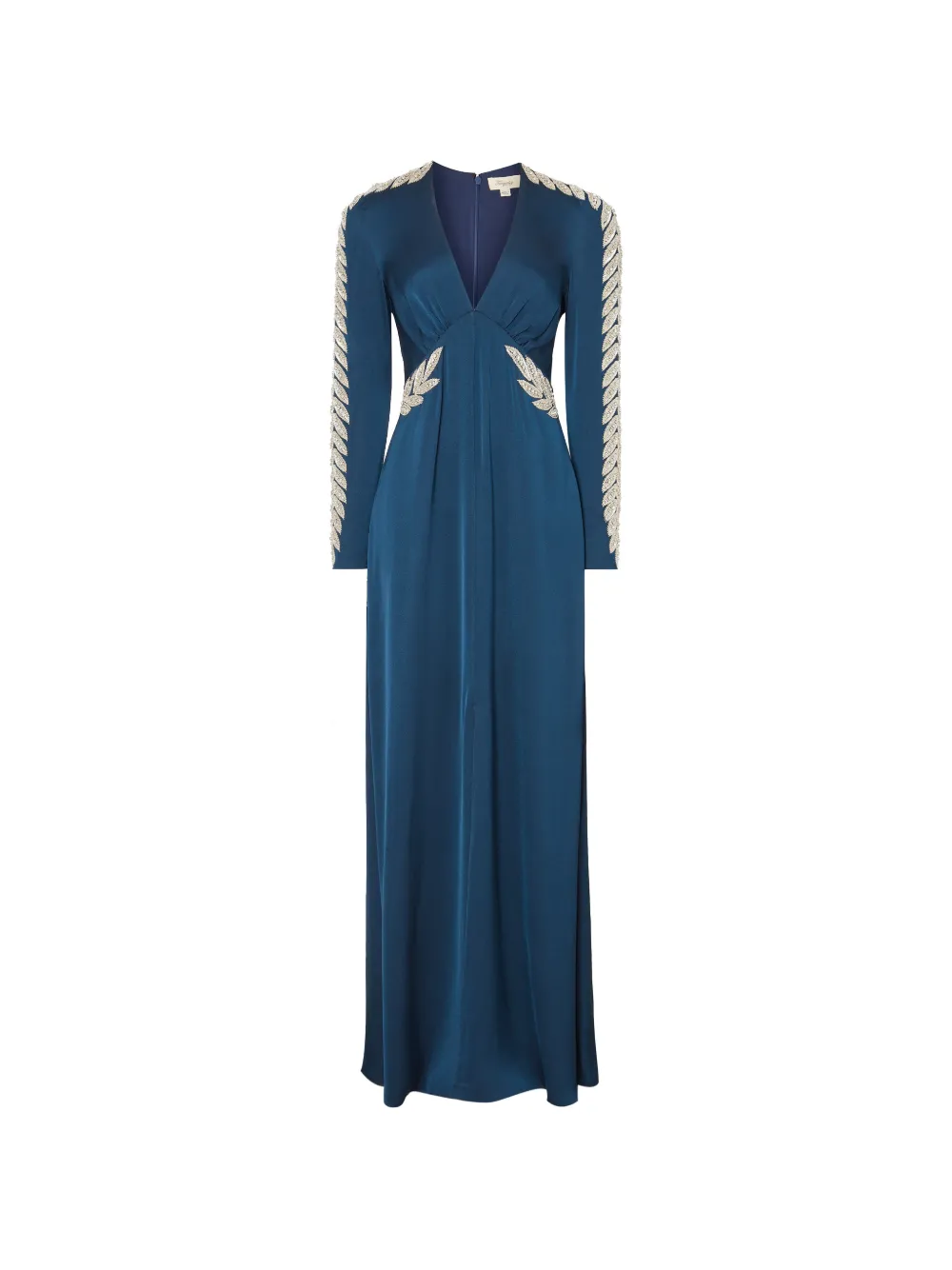 Temperley London Vine maxi-jurk met lange mouwen Blauw