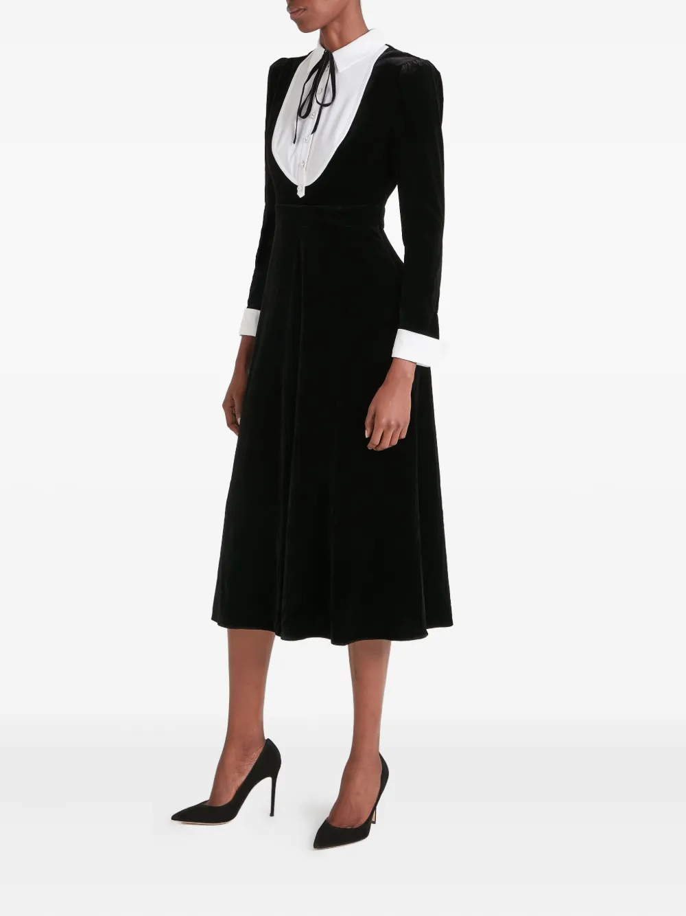Temperley London Pompidou dress - Zwart