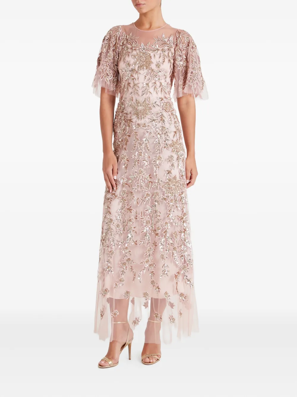 Temperley London Genevieve jurk - Roze