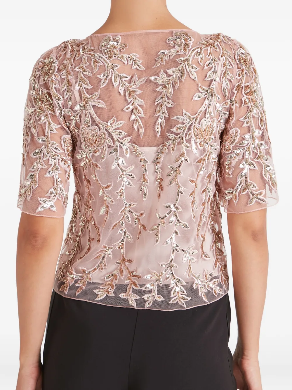 Temperley London Genevieve top met bloemenprint Roze