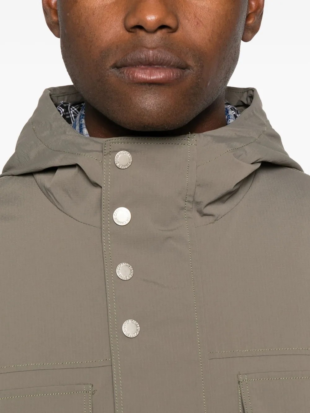 Carrer Windjack met capuchon Bruin