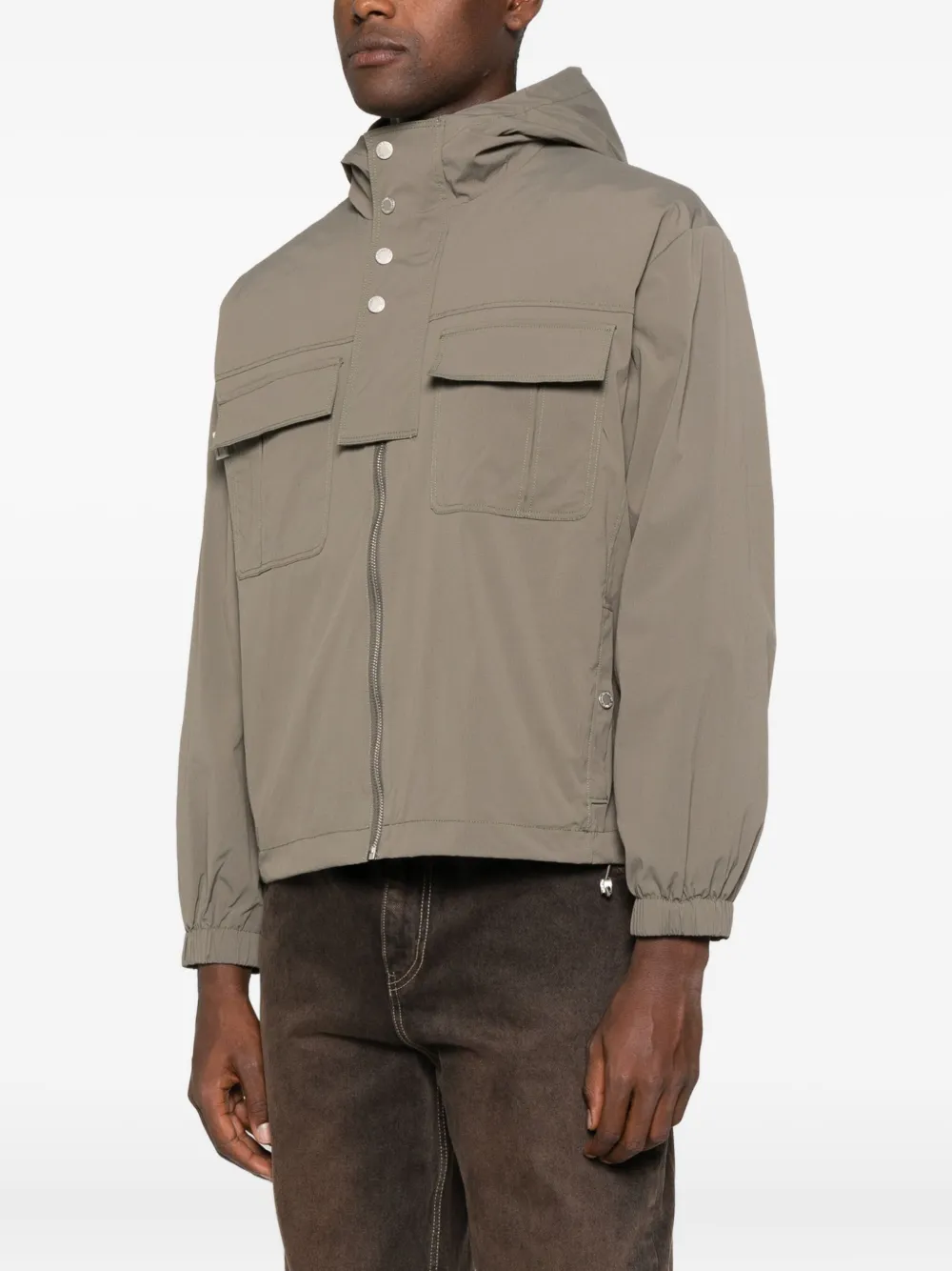 Carrer Windjack met capuchon Bruin