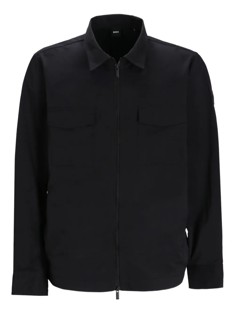BOSS chemise à fermeture zippée et poches | noir | Image 1