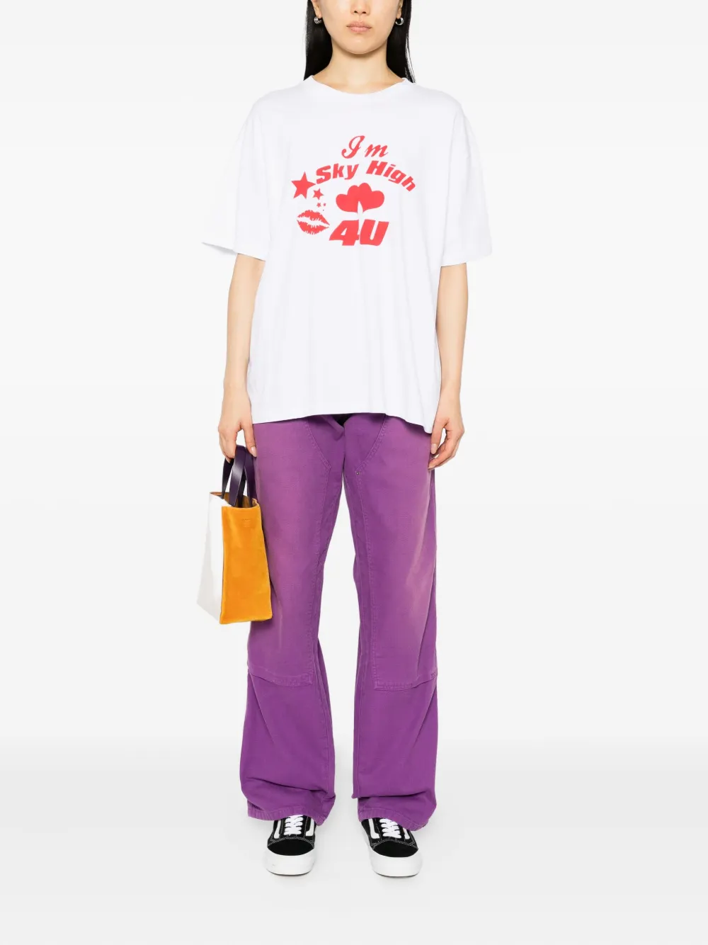 Sky High Farm Angry straight jeans Paars