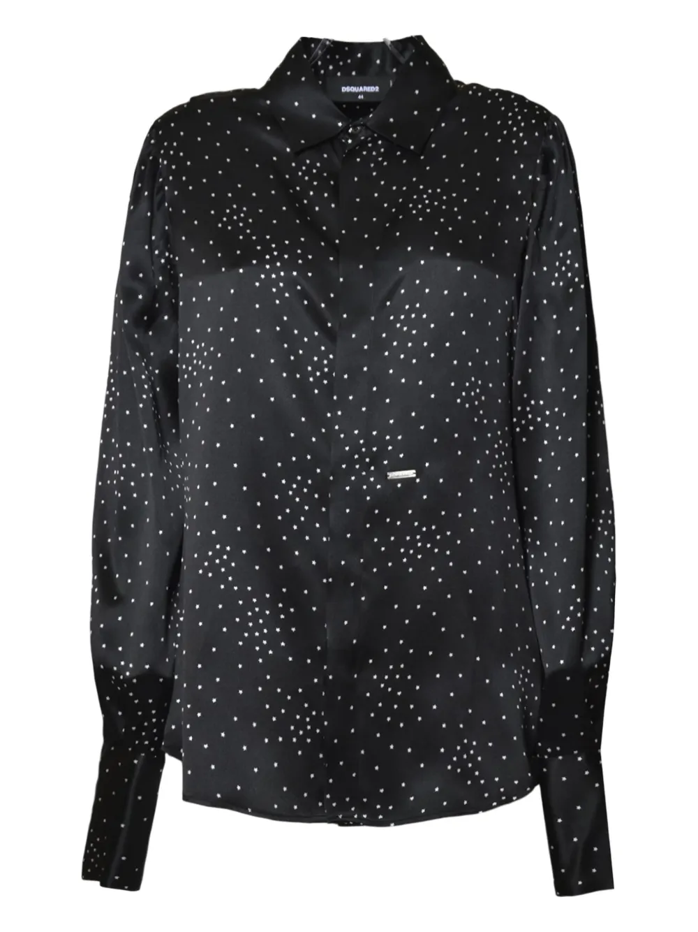 DSQUARED2 star-print shirt Zwart