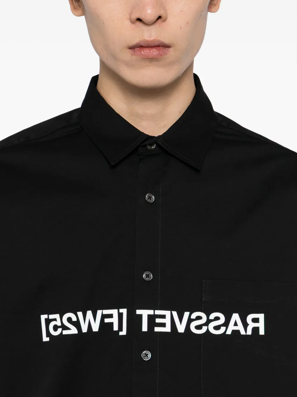 Rassvet Logo-print Shirt In Black