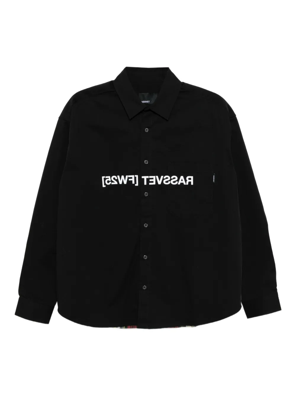 RASSVET Shirt met logoprint Zwart