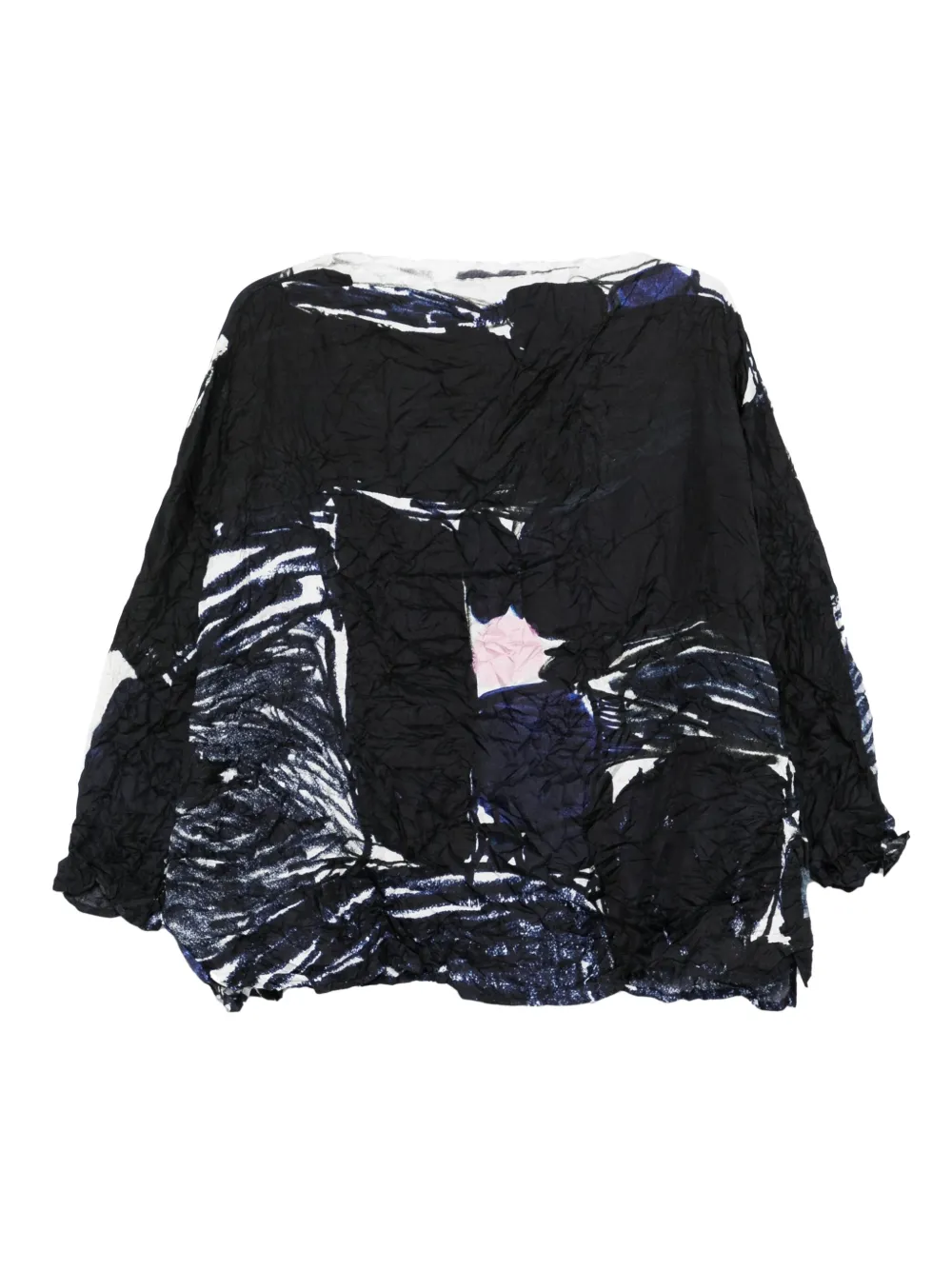 Daniela Gregis abstract-print top | Black | Image 1