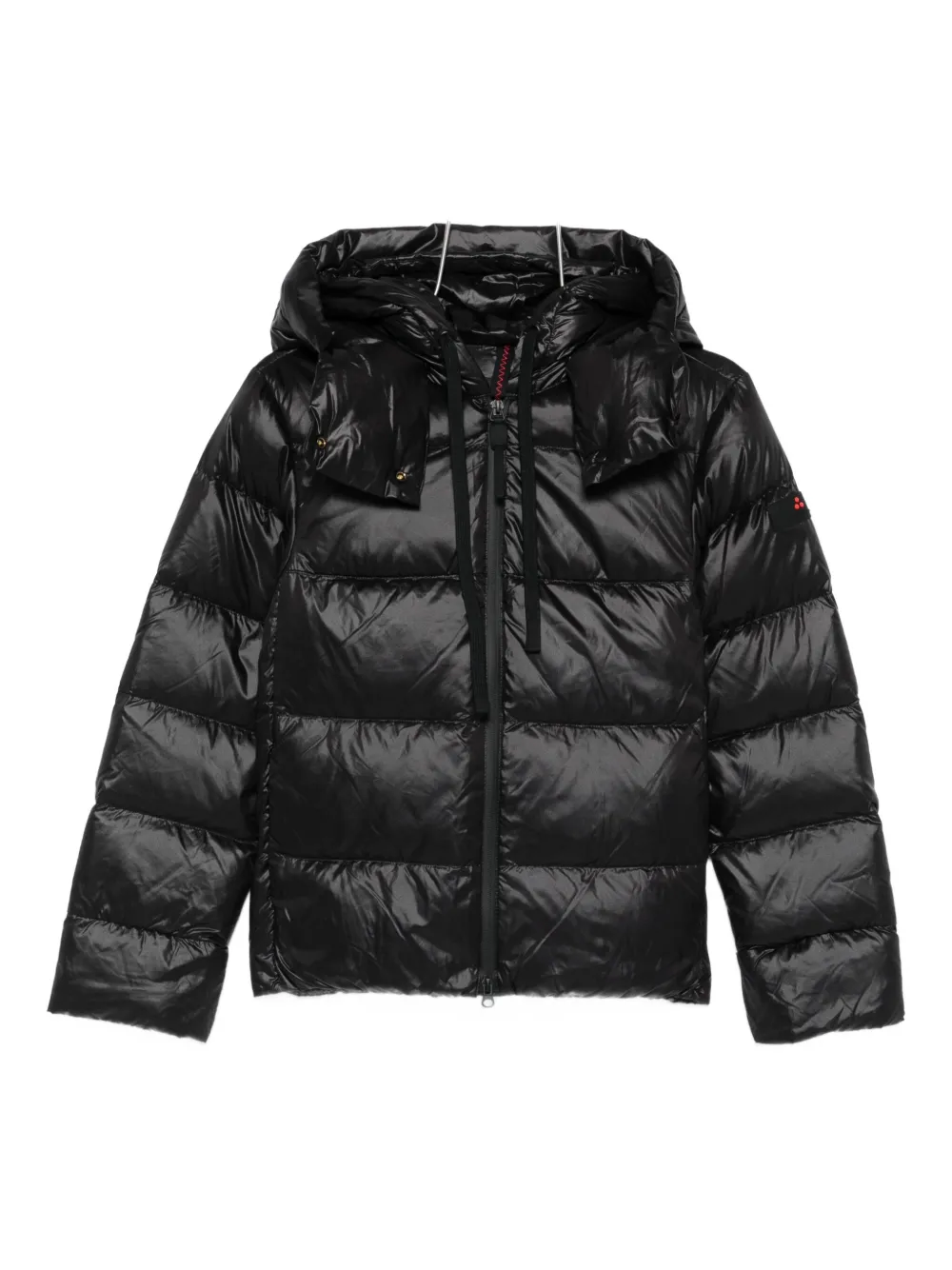 Peuterey Hooded Quilted Jacket In Black