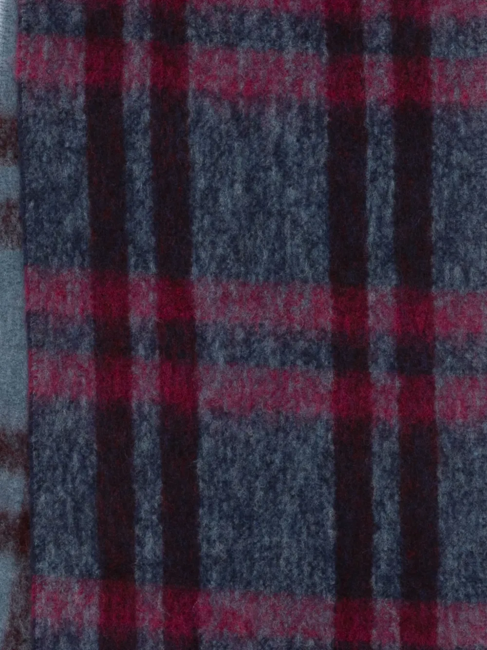 Paul Smith Rectangular Check Pattern Scarf With Fringed Edges In Gold