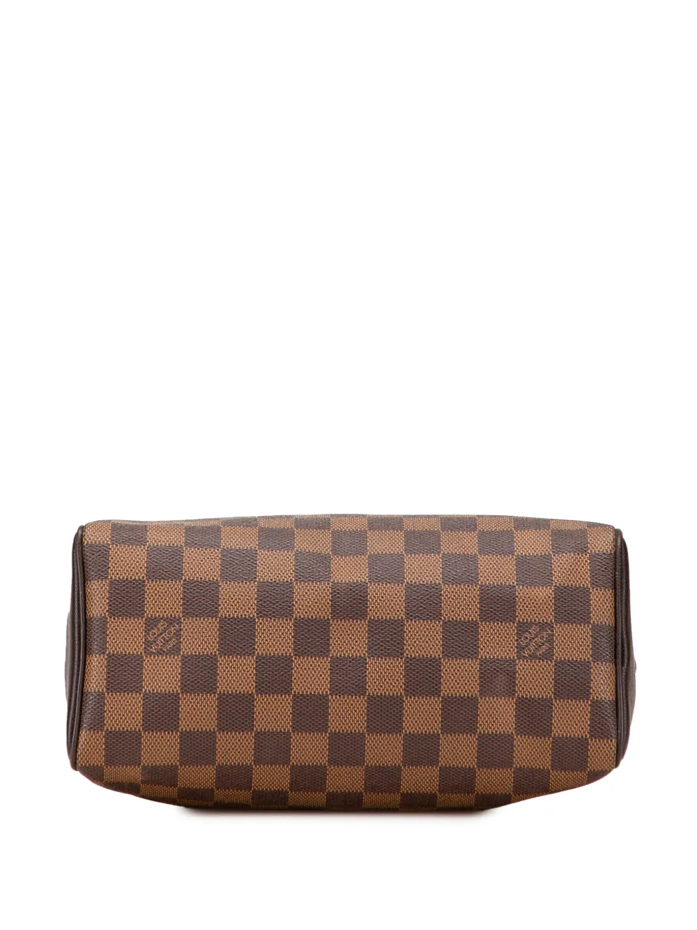 Pre-owned Louis Vuitton 1998 Damier Ebene Brera Handbag In Brown