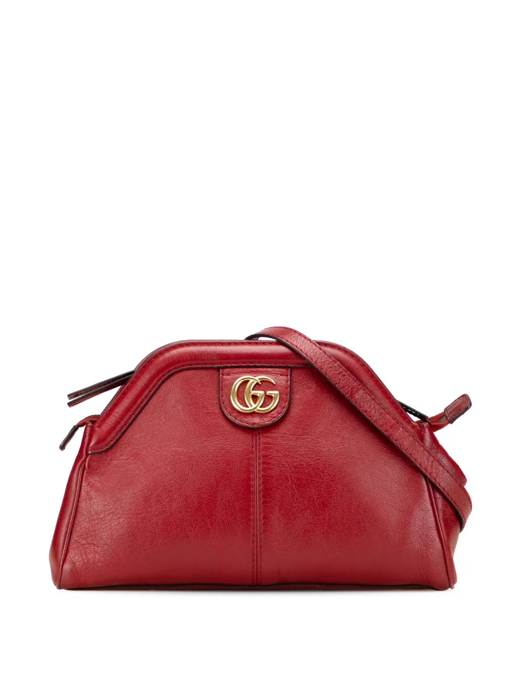 Pre-owned Gucci 2016-2025 Small Leather Re(belle) Crossbody Bag In Red