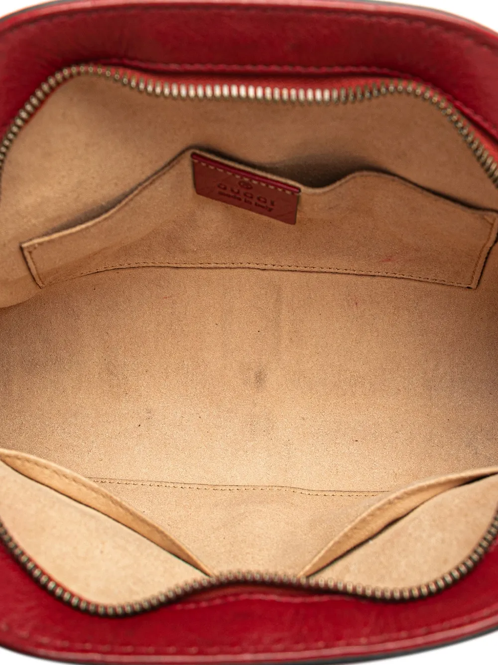 Pre-owned Gucci 2016-2025 Small Leather Re(belle) Crossbody Bag In Red