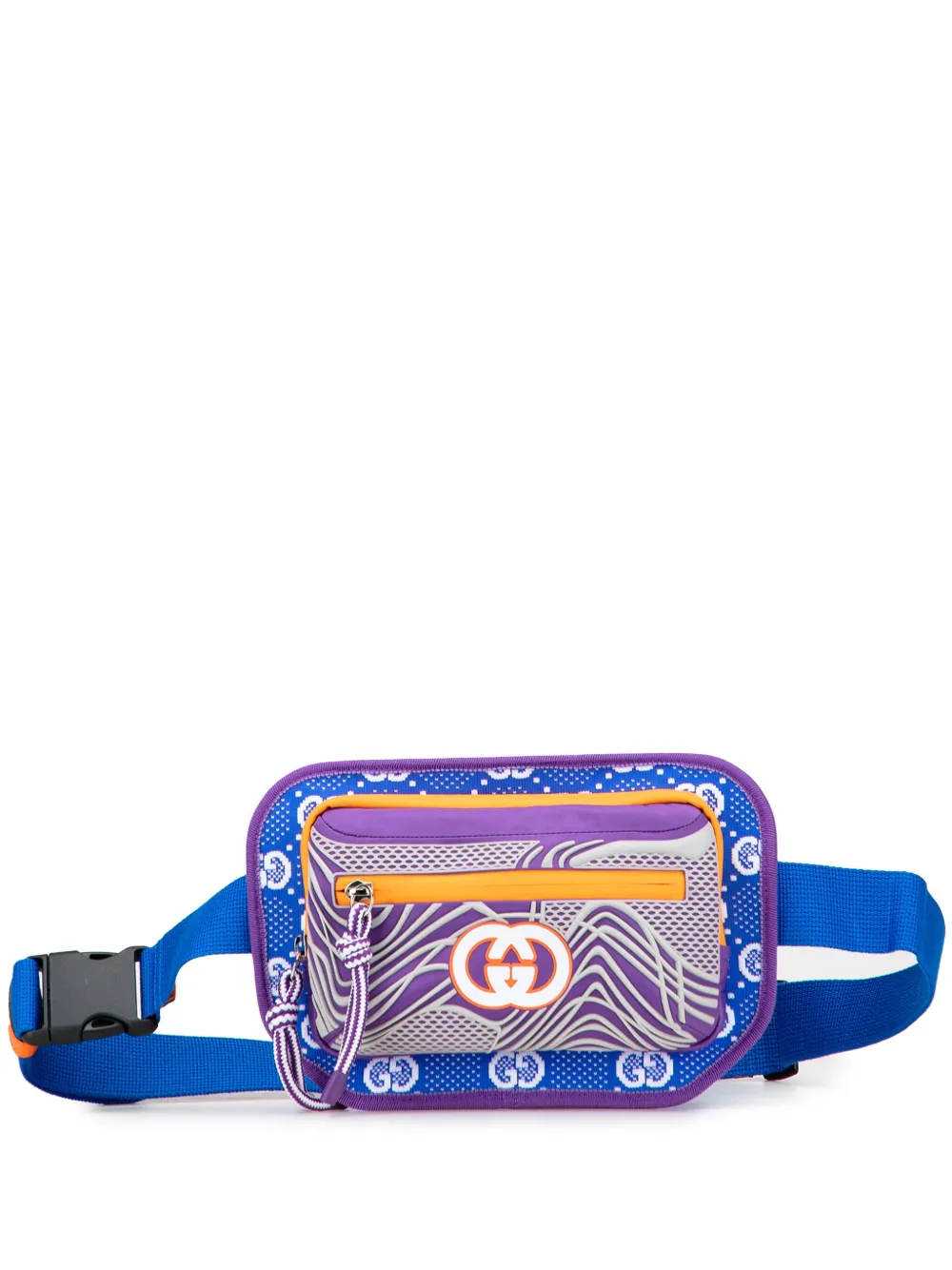 Gucci Pre-Owned sac banane en nylon et caoutchouc à motif GG (2016-2025) | bleu | Image 1