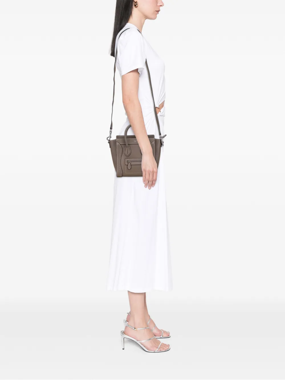 Celine Pre-Owned 2019 Nano Leather Luggage Tote satchel | Pre-Owned | Image 2