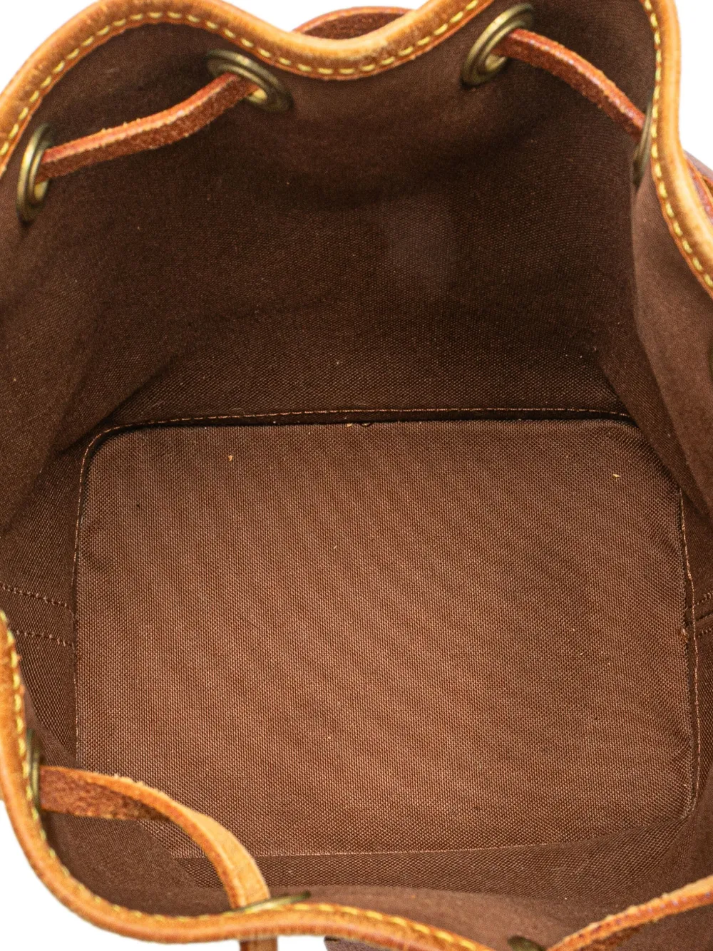 Pre-owned Louis Vuitton 2004 Monogram Mini Noe Bucket Bag In Brown