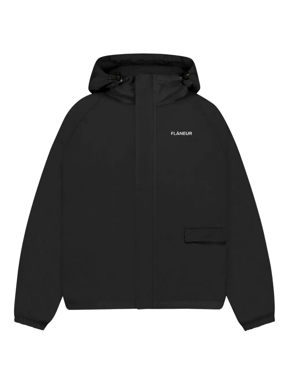 FLÂNEUR hooded panelled jacket | Black | Image 1