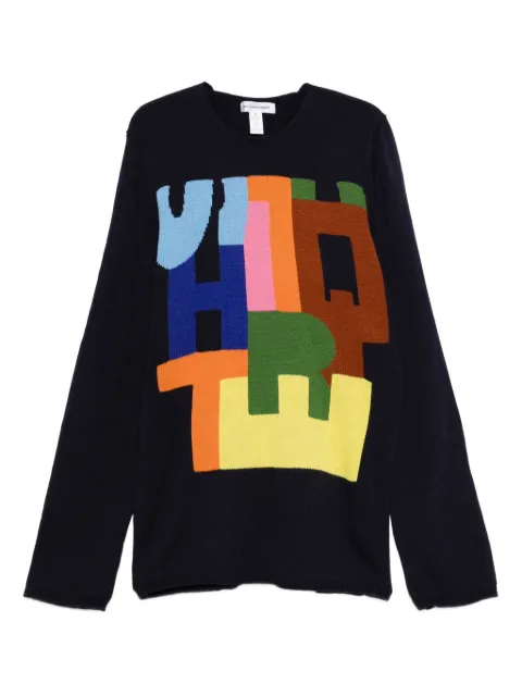 Comme Des Garçons Shirt intarsia-knit sweater