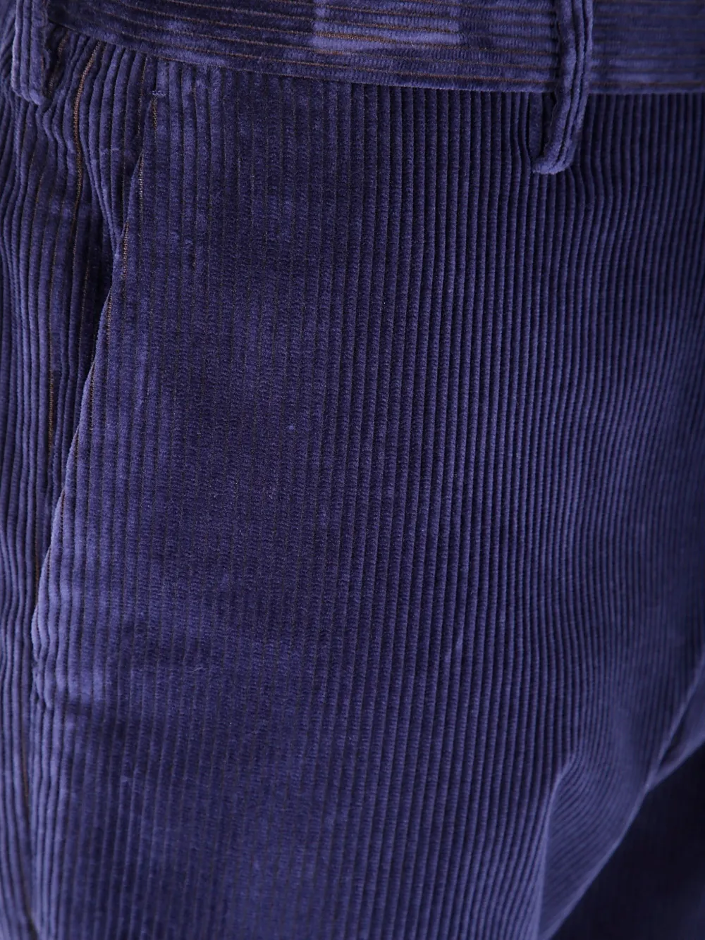 Paul Smith Belt Loop Casual Pants In Blue