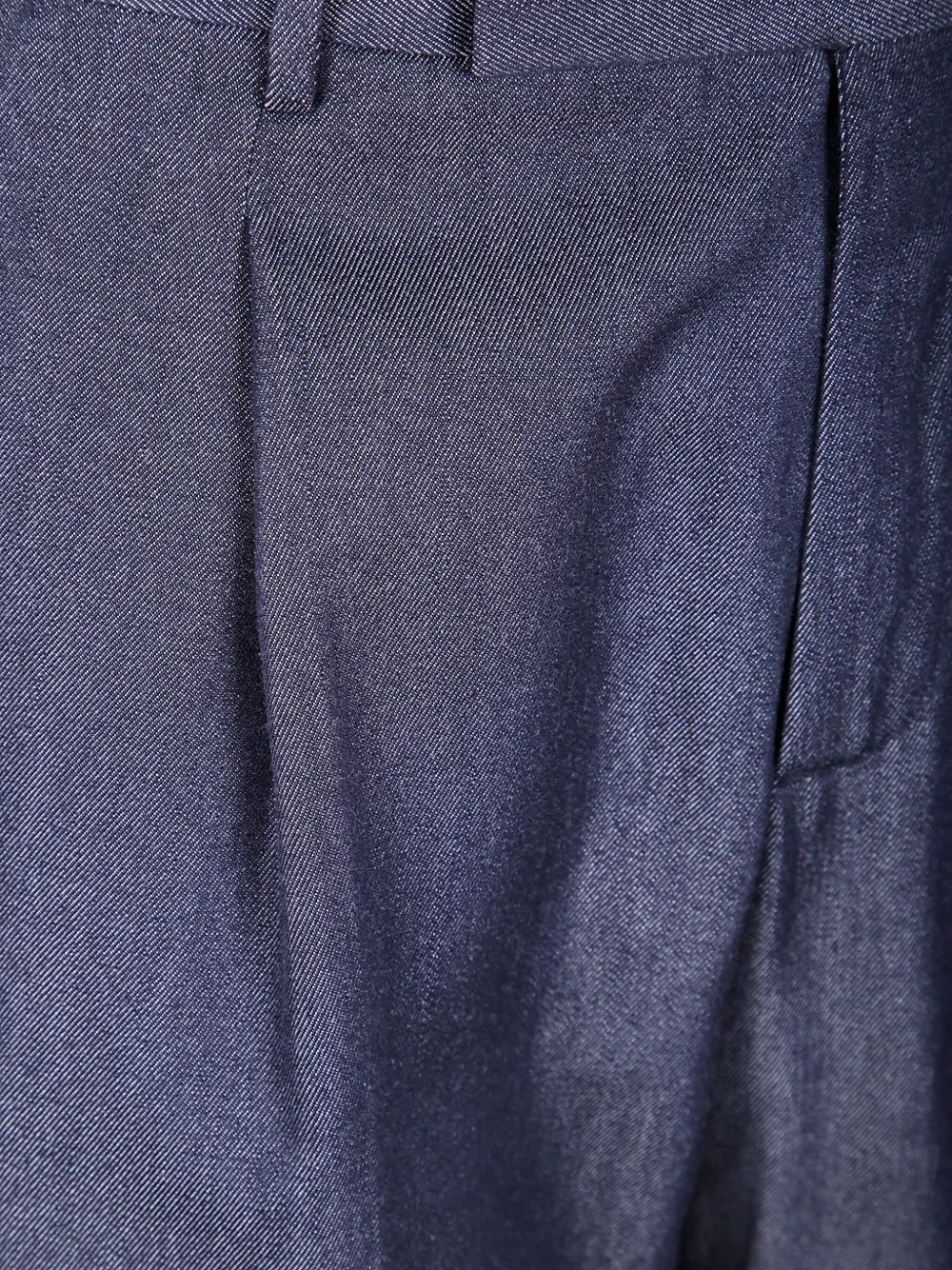 PT Torino Broek met geplooid detail Blauw