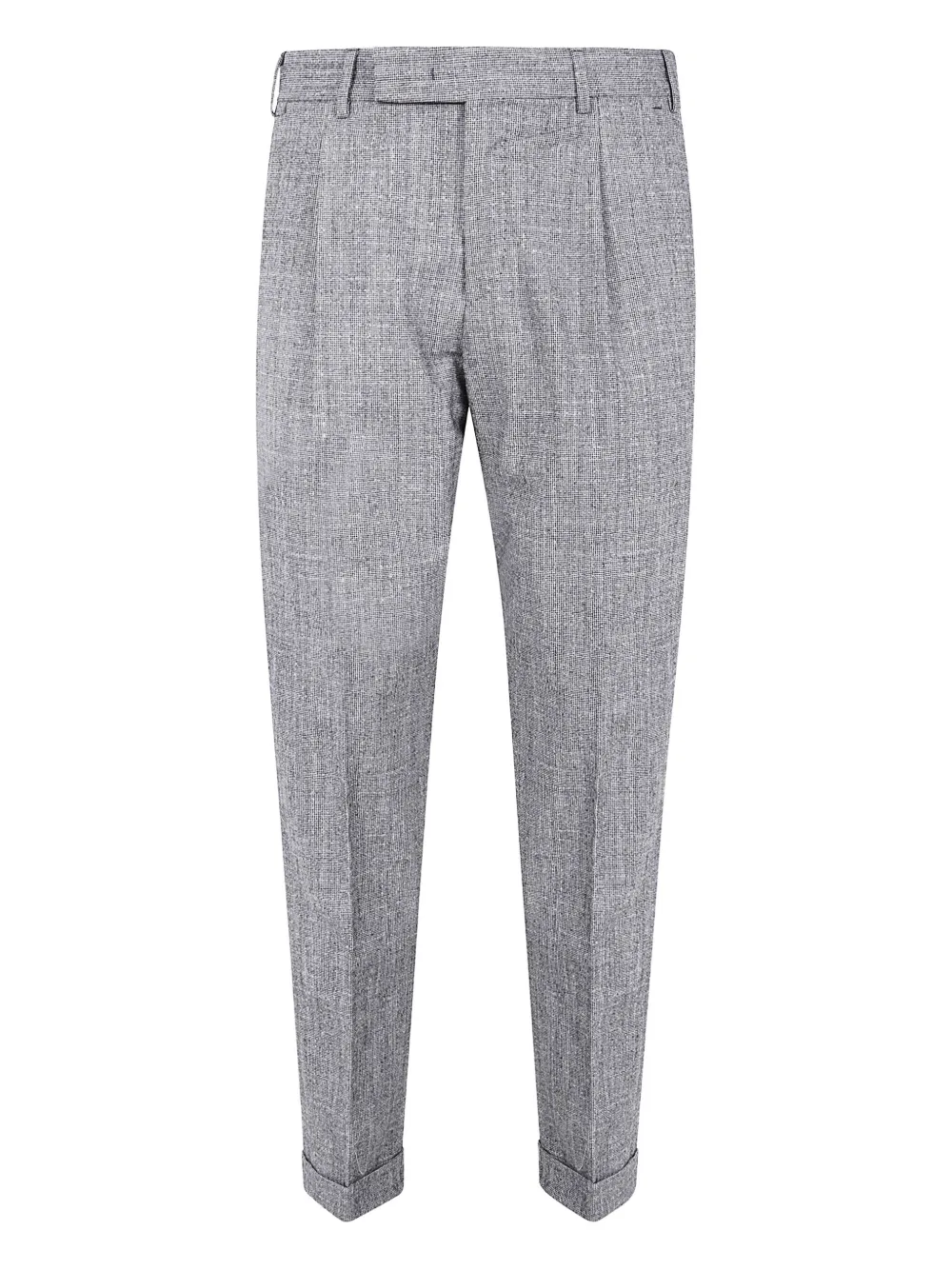 Pt Torino Relaxed Trousers With Cuffed Hem And Pockets In Gray