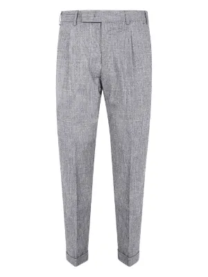 パンツ HOMME PLISSE KERSEY PLEATS HP23FF302 Homme Plissé Issey Miyake Kersey Pleats Trousers | Blue | FARFETCH