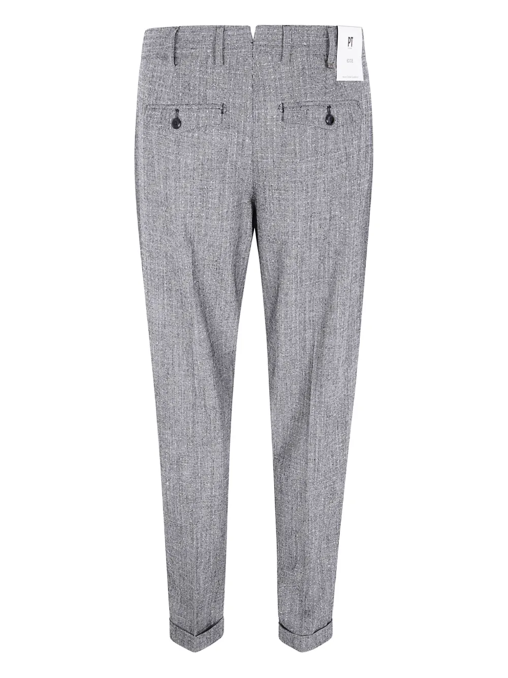 PT Torino pleated cuffed trousers - Zwart