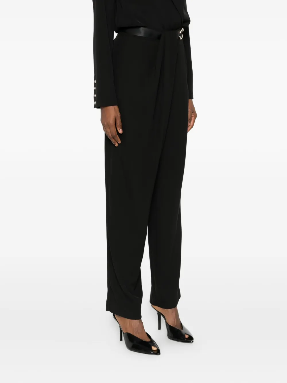 Babylone Paris Eureka broek met ringdetail Zwart