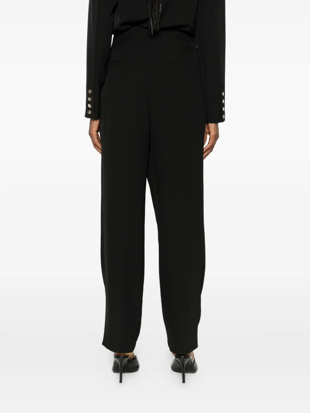 Babylone Paris Eureka broek met ringdetail Zwart