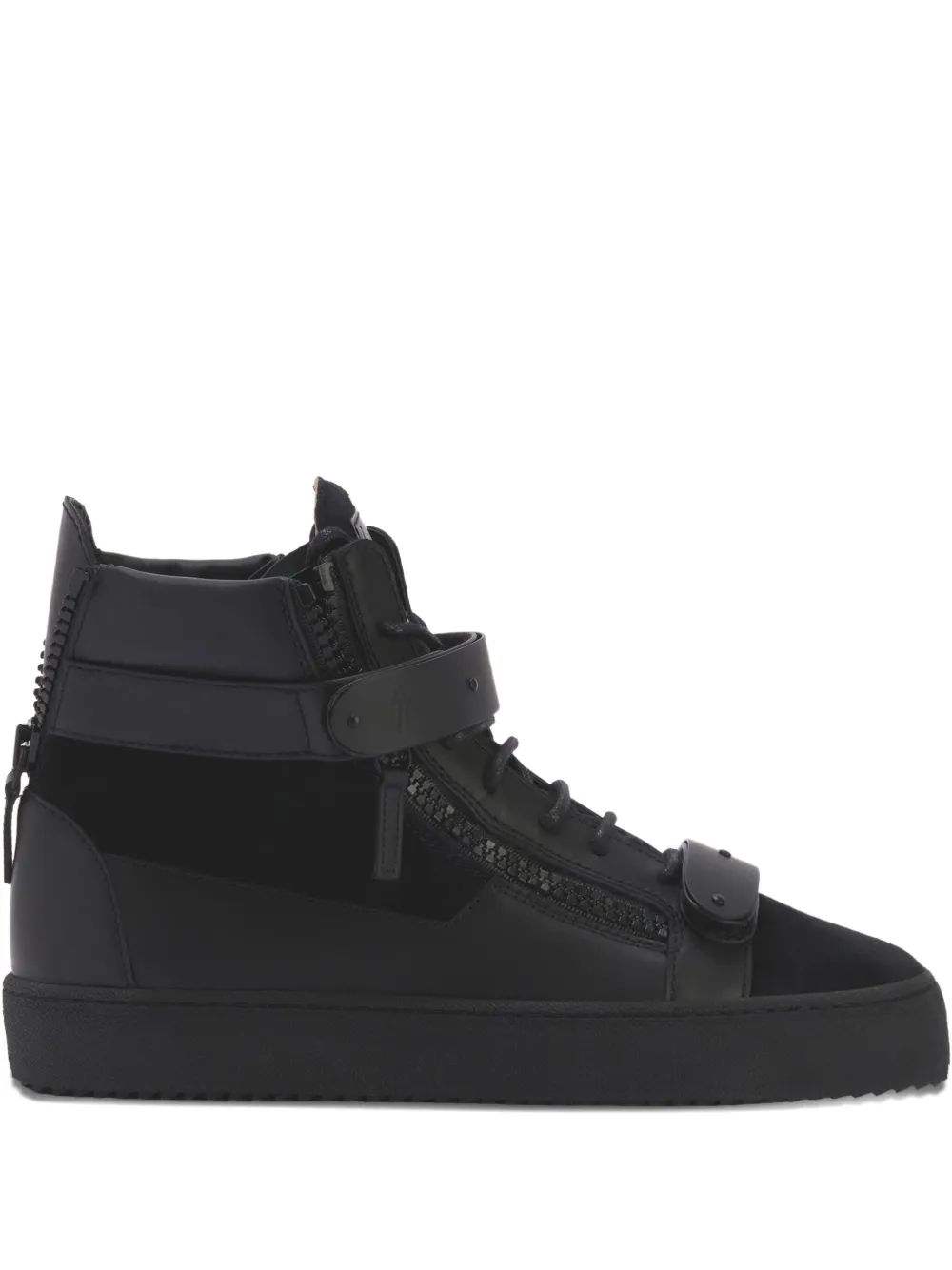 Giuseppe Zanotti zapatillas COBY MATT con cordones | negro | Image 1