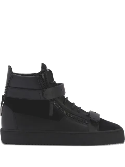 Giuseppe Zanotti COBY MATT lace-up side-zip sneakers