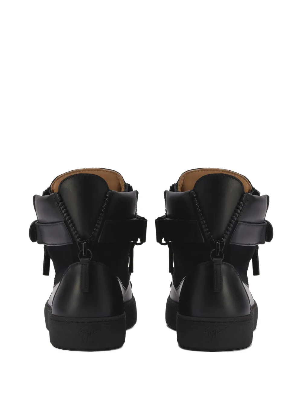 Giuseppe Zanotti COBY MATT sneakers met rits Zwart