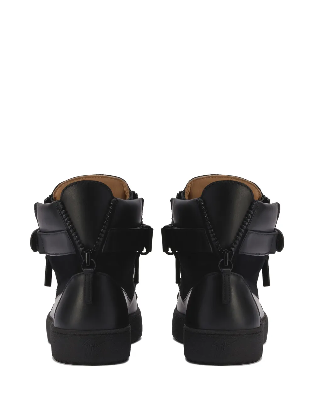 Giuseppe Zanotti COBY MATT sneakers met rits Zwart