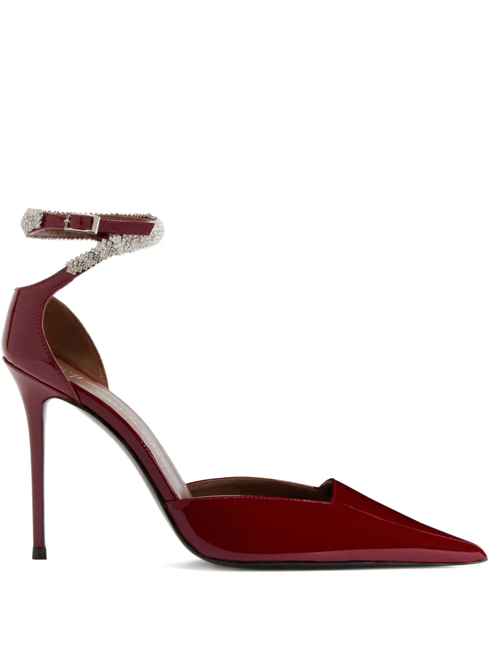 Giuseppe Zanotti 105mm Elenie Crystal-embellished Pumps In Red