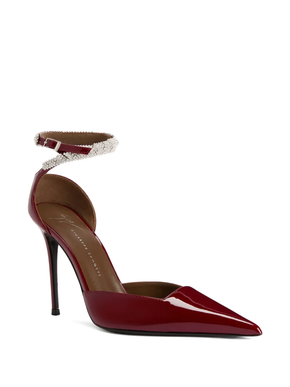 Giuseppe Zanotti 105mm Elenie Crystal-embellished Pumps In Red