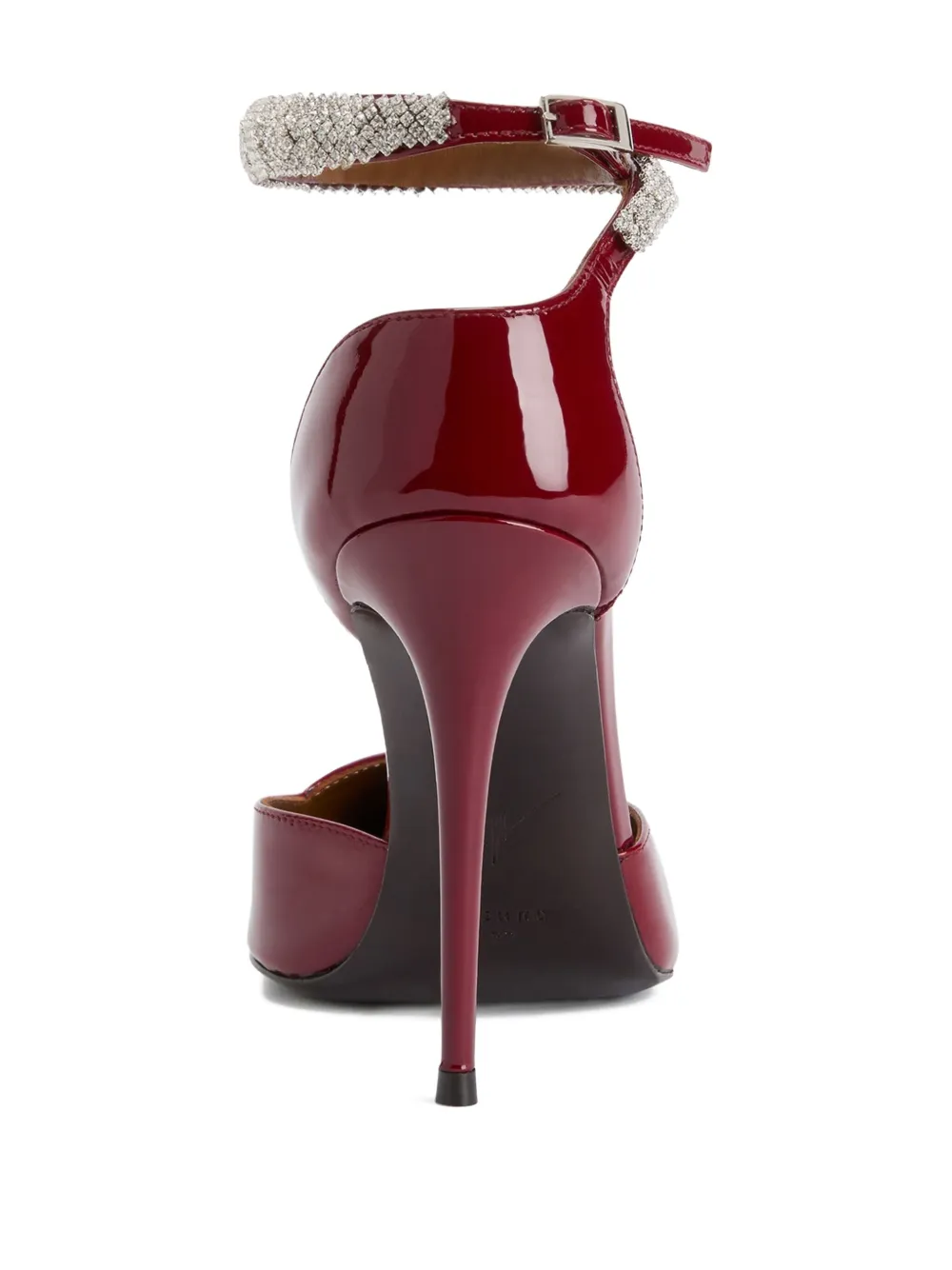 Giuseppe Zanotti 105 mm Elenie pumps verfraaid met kristallen Rood