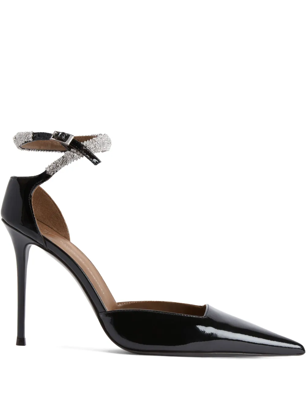 Giuseppe Zanotti 105 mm ELENIE pumps verfraaid met kristallen Zwart