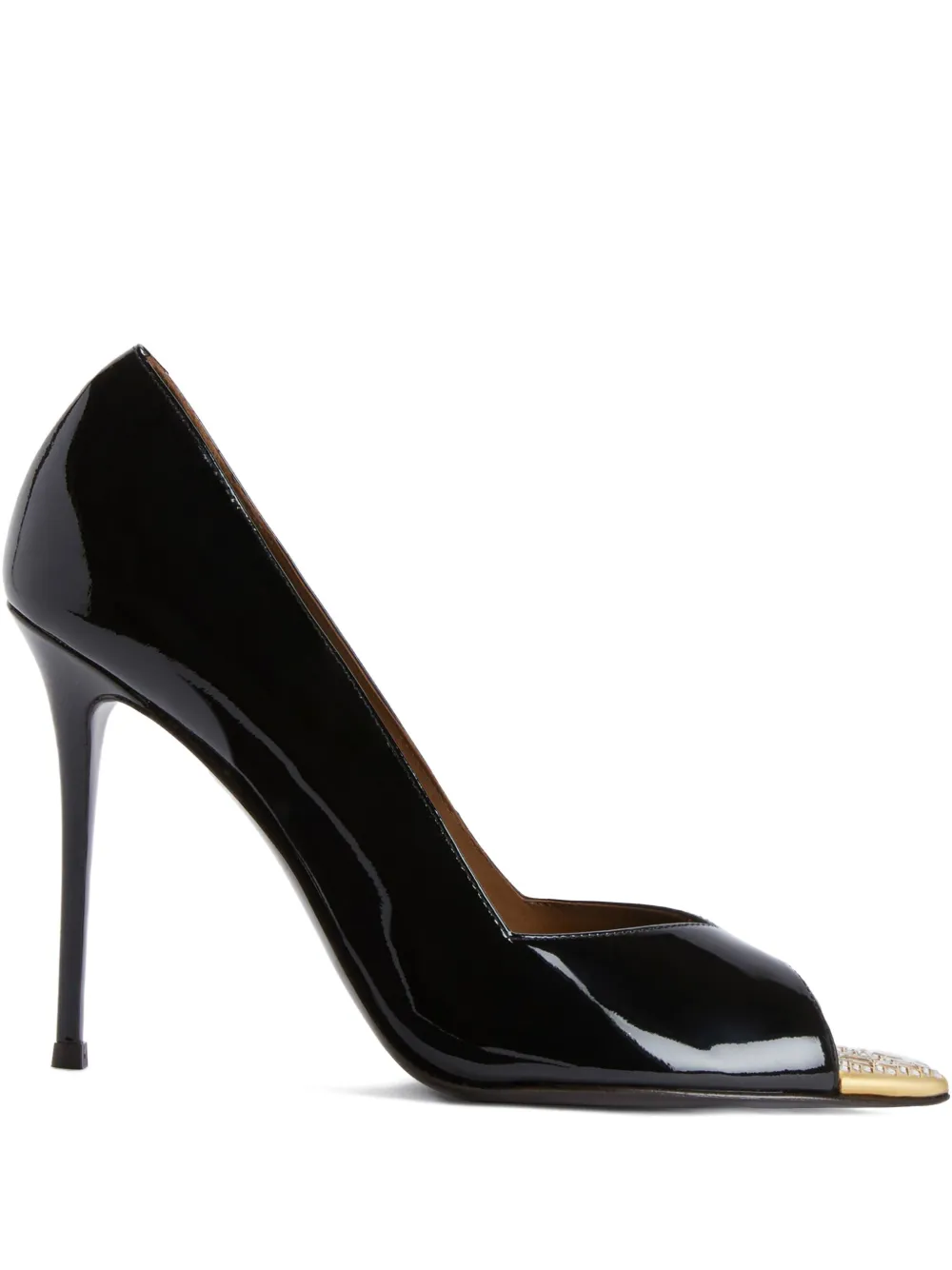 Giuseppe Zanotti 105mm Intriigo Rhinestone Sandals In Black