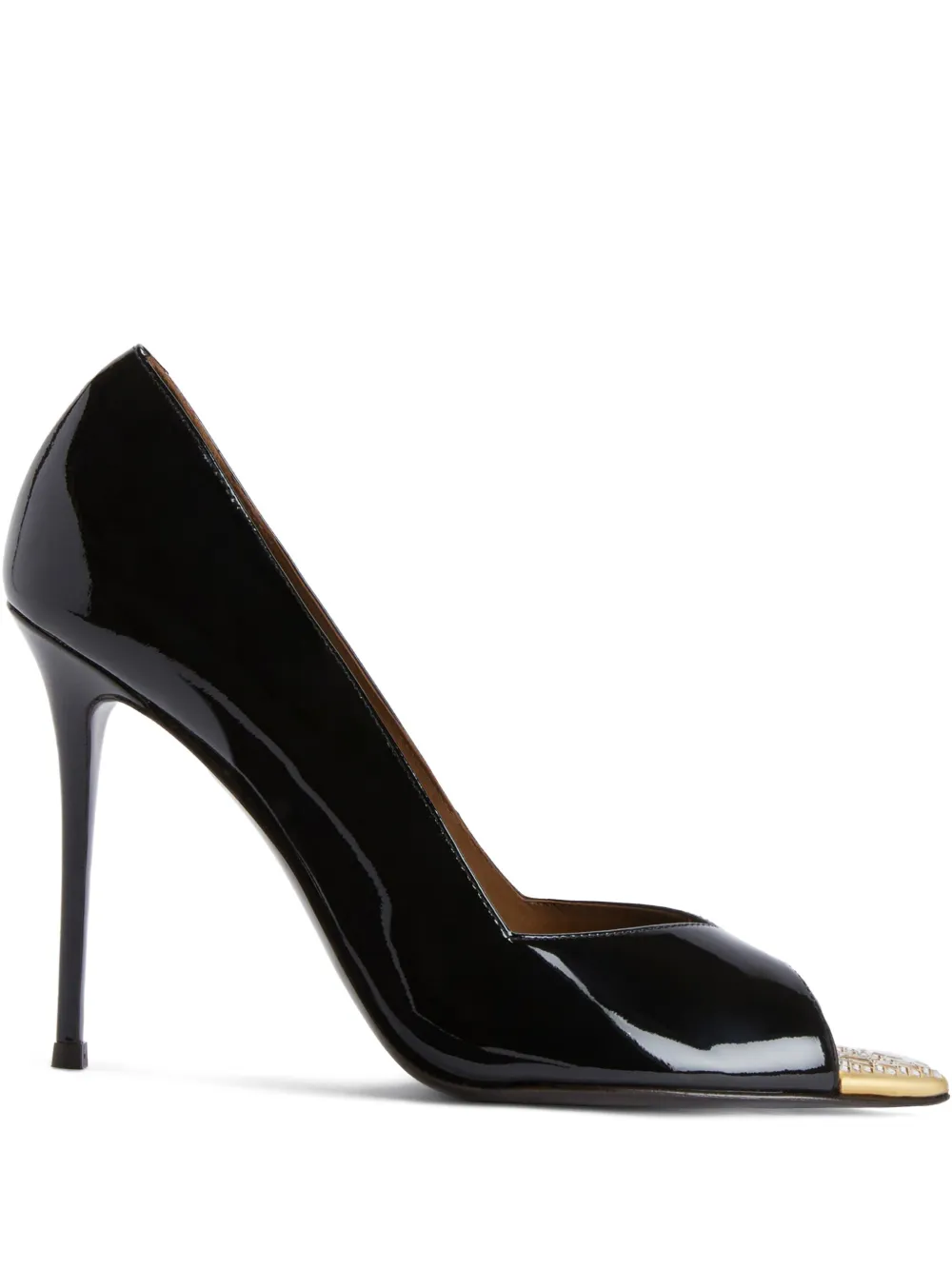 Giuseppe Zanotti 105 mm Intriigo sandalen met stras Zwart